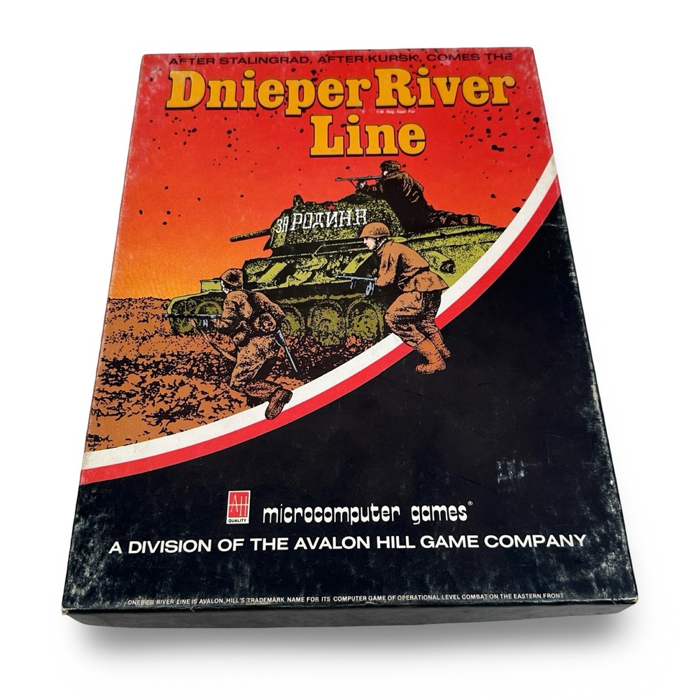 Avalon Hill Dnieper River Line 1981 Vintage PC Game Apple II Atari TRS-80 Floppy